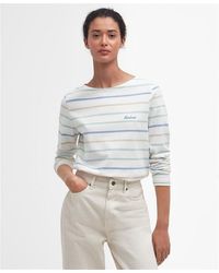 Barbour - Hawkins Striped Long-sleeved T-shirt - Lyst