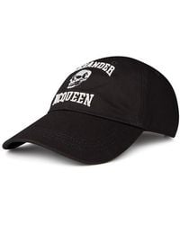 McQueen - Varsity Skull Baseball Cap - Lyst