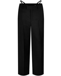 Gucci - Plain Mohair Cutout Tailored Trousers - Lyst