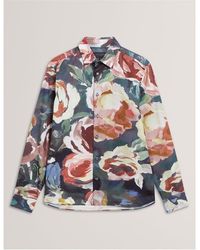 Ted Baker - Floral Long-Sleeve Patterned Shirt - Lyst