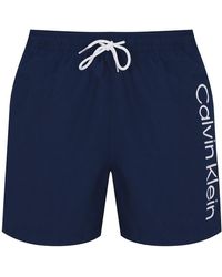 Calvin Klein - S Large Logo Swim Shorts Navy 3xl - Lyst