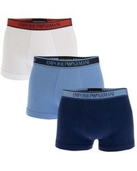 Emporio Armani - 3 Pack Of Trunks - Lyst
