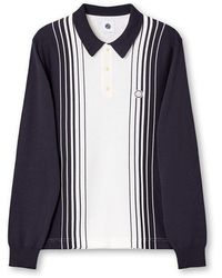 Pretty Green - Gradient Knitted Long-Sleeve Polo Shirt - Lyst