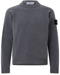 Stone Island - Stone Chenille Crew Sn64 - Lyst