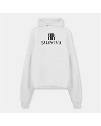 Balenciaga - Pull Over Relaxed Fit Hoodie - Lyst