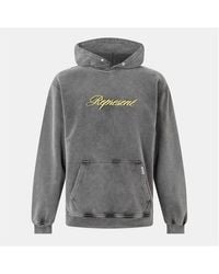 Represent - Script Cotton Long Sleeve Over The Head Hoodie - Lyst