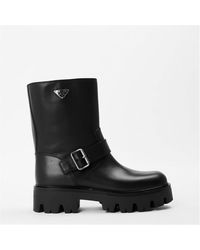 Prada - Biker Boots - Lyst
