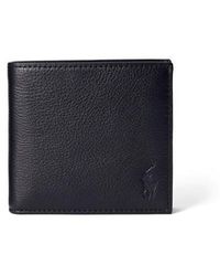 Polo Ralph Lauren - Pebble Leather Billfold Wallet - Lyst