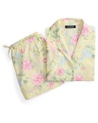 Ralph Lauren - Notch Collar Short Sleeve Pyjama Set - Lyst
