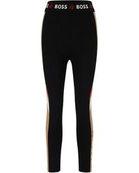 BOSS - Mania Performance Stretch Baselayer Leggings - Lyst
