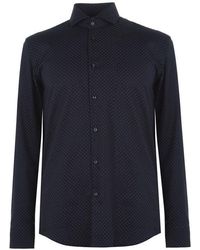 BOSS Jason Long Sleeve Shirt - Blue