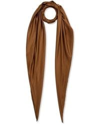 Saint Laurent - Cassandre Silk Charmeuse Square Scarf - Lyst