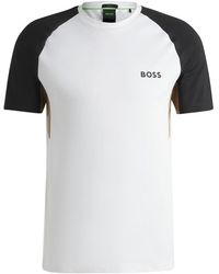 BOSS - Hbg Toc Pique Regular Fit T-Shirt - Lyst