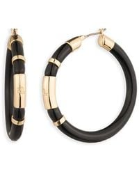 Ralph Lauren - Lauren Ralph Lauren & Logo Hoop Earrings - Lyst