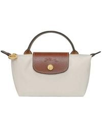 Longchamp - Embossed Le Pliage Original Pouch Bag - Lyst