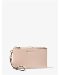 MICHAEL Michael Kors - Adele Leather Smartphone Wallet - Lyst