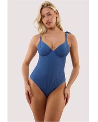 Peek & Beau - Hattie Crinkle Underwired Swimsuit - Lyst