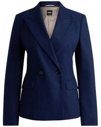 BOSS - Jia Double Breasted Formal Jacket - Lyst