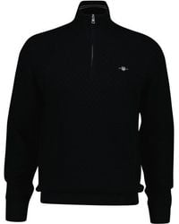 GANT - Shield 1/2 Zip Jumper - Lyst