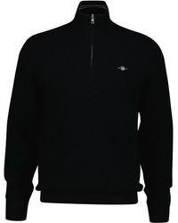 GANT - Shield 1/2 Zip Jumper - Lyst