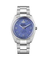 Vivienne Westwood - Square Stainless Steel Water Resistant Analogue Quartz Watch - Lyst
