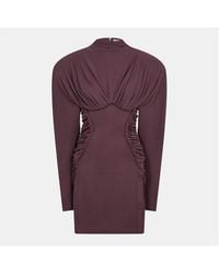 Stella McCartney - Long Sleeve Jersey Mini Dress - Lyst
