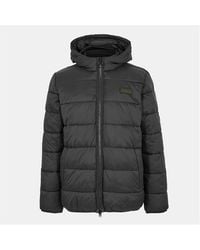 Barbour - Bobber Quilted Fixed Hood Short Puffer Jacket - Lyst