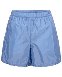 Prada - Zipped Swim Shorts - Lyst