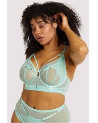 Playful Promises - Eddie Aqua Crossover Wrap Bra - Lyst