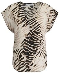 DKNY - Short Sleeve Blouse - Lyst