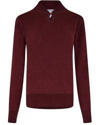 Bottega Veneta - Textured Crew Neck Jumper - Lyst