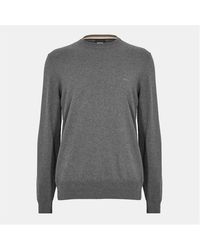 BOSS - Pascas Cotton Long Sleeve Crew Neck Jumper - Lyst