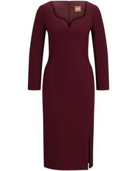 BOSS - Dihera1 Wrap Dress - Lyst