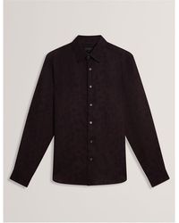 Ted Baker - Floral Long-Sleeve Patterned Shirt - Lyst
