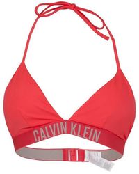 Calvin Klein - Triangle Bikini Top - Lyst