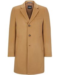 BOSS - Hyde Tailored Fit Long Formal Coat - Lyst