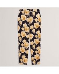 Ted Baker - Printed Tapered Tailored Trousers - Lyst