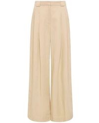 St. Agni - Pleat High Rise Wide Leg Trousers - Lyst