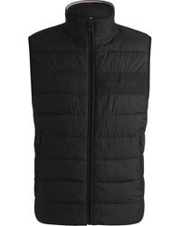 BOSS - H-Cenito Padded Water-Repellent Stand Collar Sleeveless Gilet - Lyst