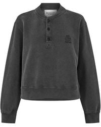 Isabel Marant - Simony Sweat Crew Sweatshirt - Lyst