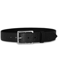 Gucci - gg Rubber Effect Leather Belt - Lyst