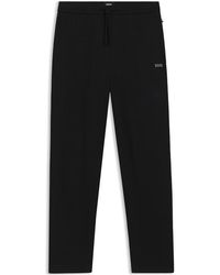 BOSS - Waffle Open Hem Fleece Joggers - Lyst