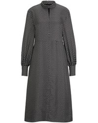 BOSS - Dealyna Wrap Design Dress - Lyst