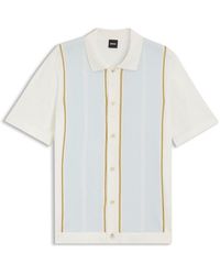 BOSS - Patterned Short Sleeve Shirt - Lyst