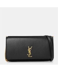 Saint Laurent - Cassandre Phone Holder Wallet On Chain - Lyst