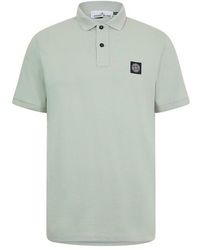 Stone Island - Plain Polo T-shirt - Lyst