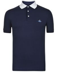 Vivienne Westwood - Contrasting Collar Polo Shirt - Lyst