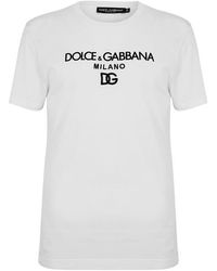 Dolce & Gabbana - Logo Milano T-Shirt - Lyst