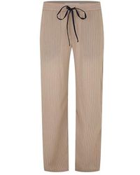 Victoria Beckham - Pinstripe Pleated Trousers - Lyst