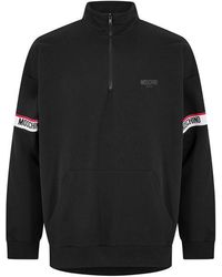 Moschino - Tape Qz 1/4 Zip Fleece - Lyst